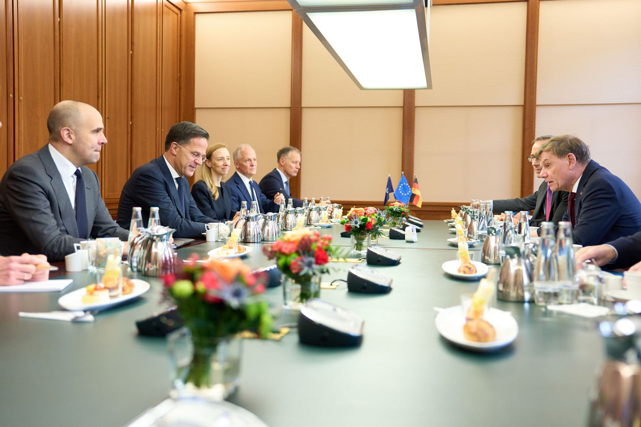 NATO Secretary General Mark Rutte meets with Johann Wadephul, Federal Minister for Foreign Affairs of Germany