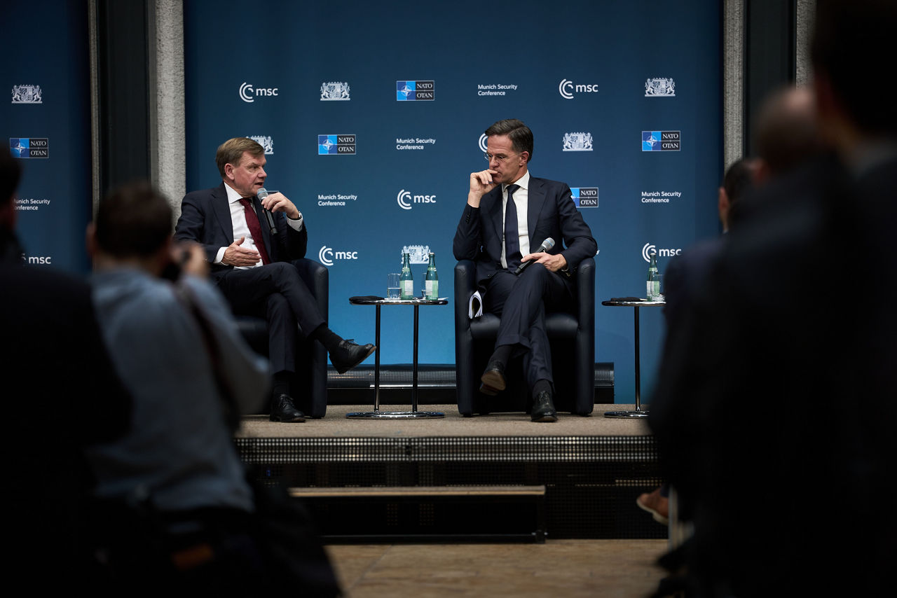 Moderated discussion with NATO Secretary General Mark Rutte and Johann Wadephul, Federal Minister for Foreign Affairs