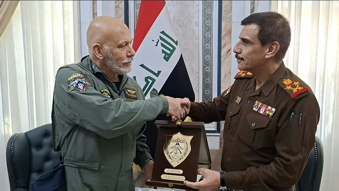 The Chair of the NATO Military Committee meets with the Chief of Defence of Iraq, Staff General Abdulameer Rashid Yarallah Yousif Al-Lamee