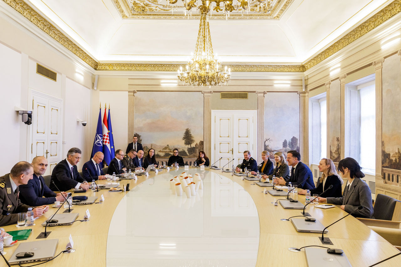 NATO Secretary General Mark Rutte meets with Andrej Plenković, Prime Minister of Croatia