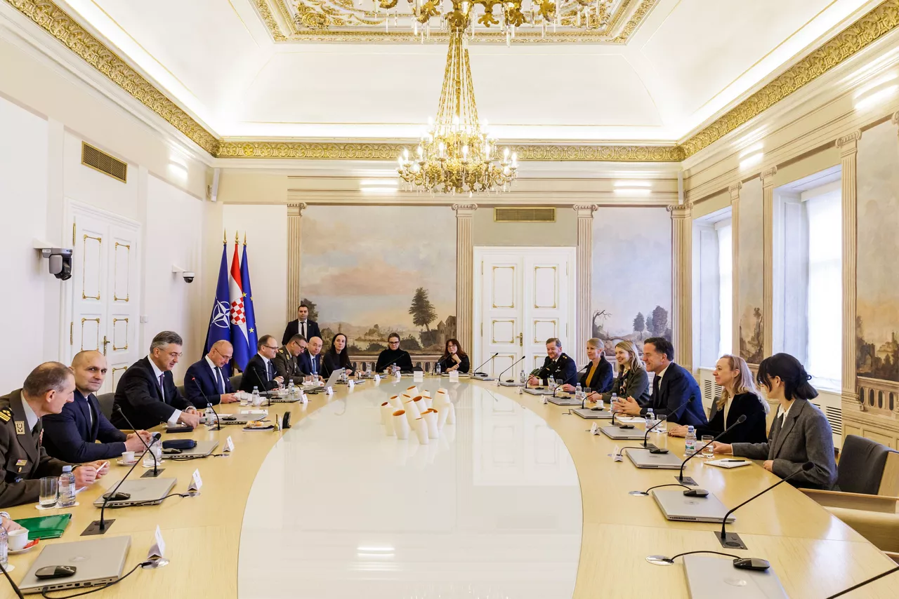 NATO Secretary General Mark Rutte meets with Andrej Plenković, Prime Minister of Croatia