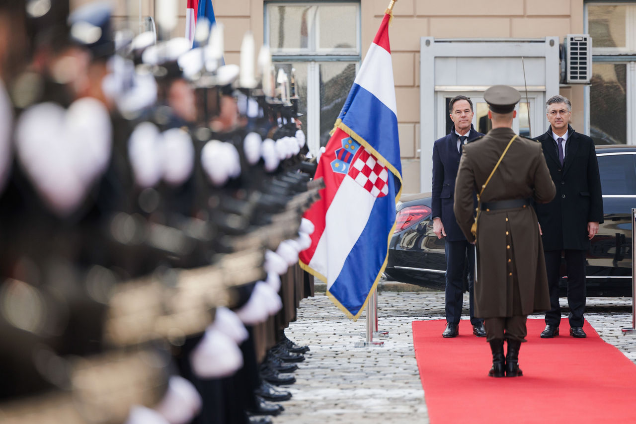 NATO Secretary General Mark Rutte meets with Andrej Plenković, Prime Minister of Croatia