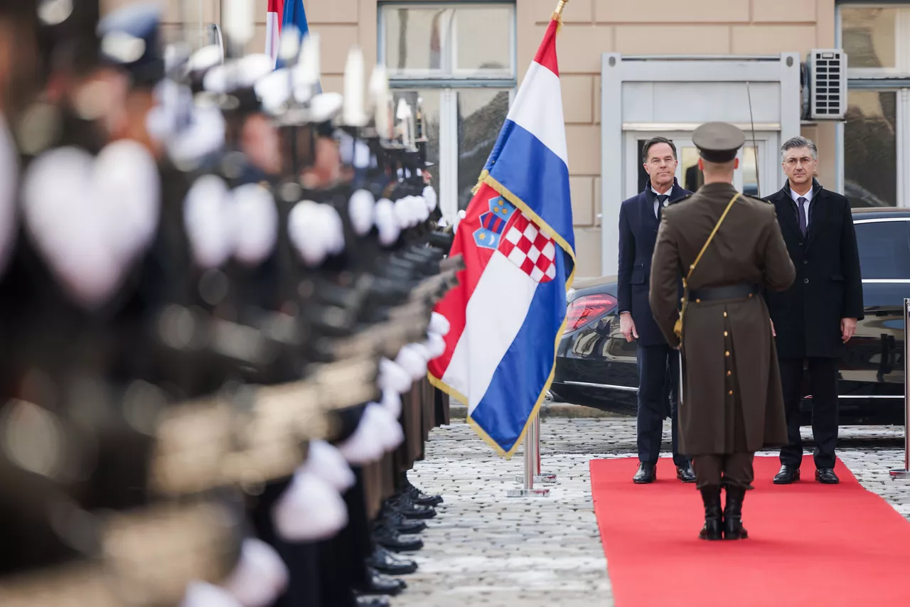 NATO Secretary General Mark Rutte meets with Andrej Plenković, Prime Minister of Croatia