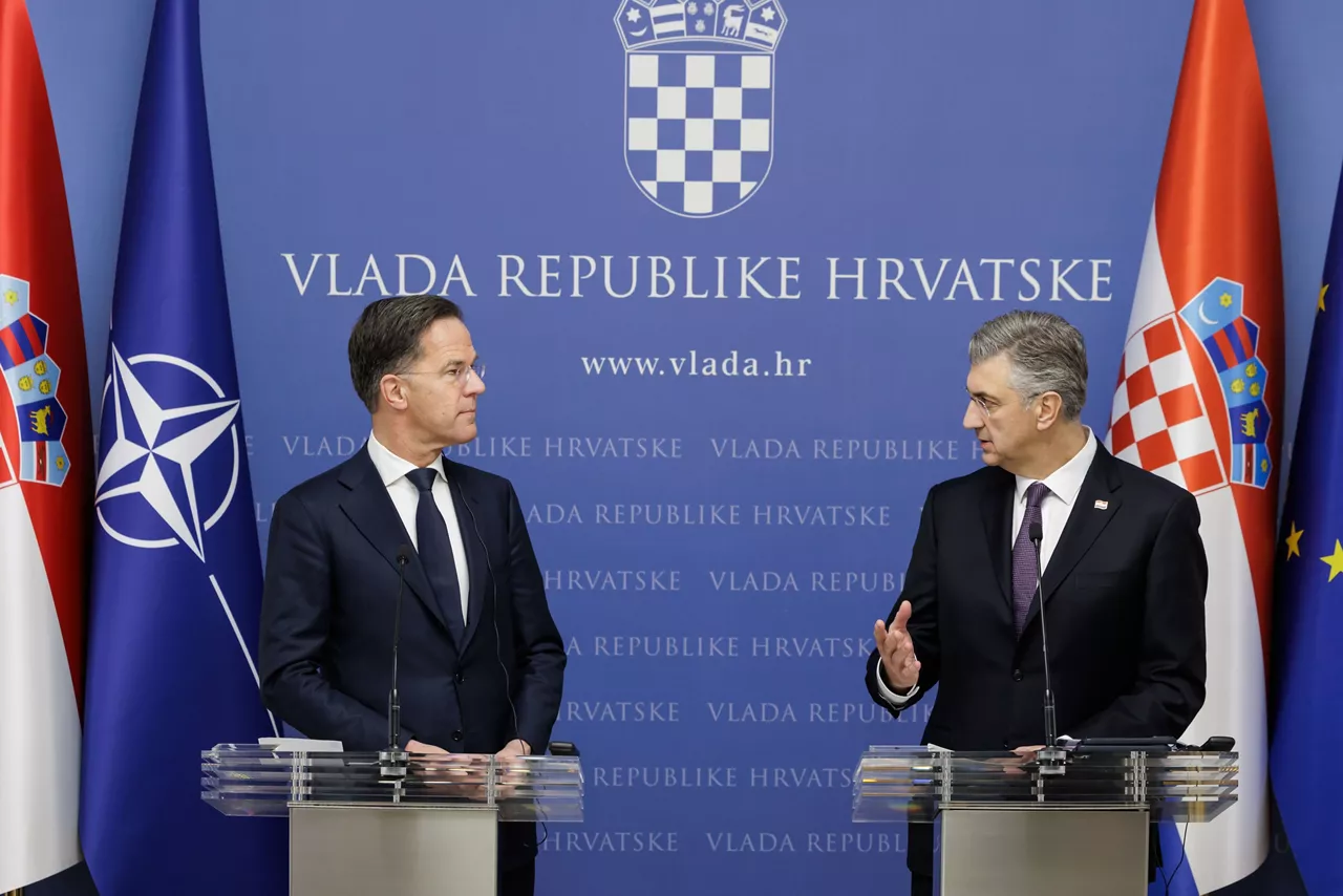 Joint press conference by the NATO Secretary General Mark Rutte and Andrej Plenković, Prime Minister of Croatia