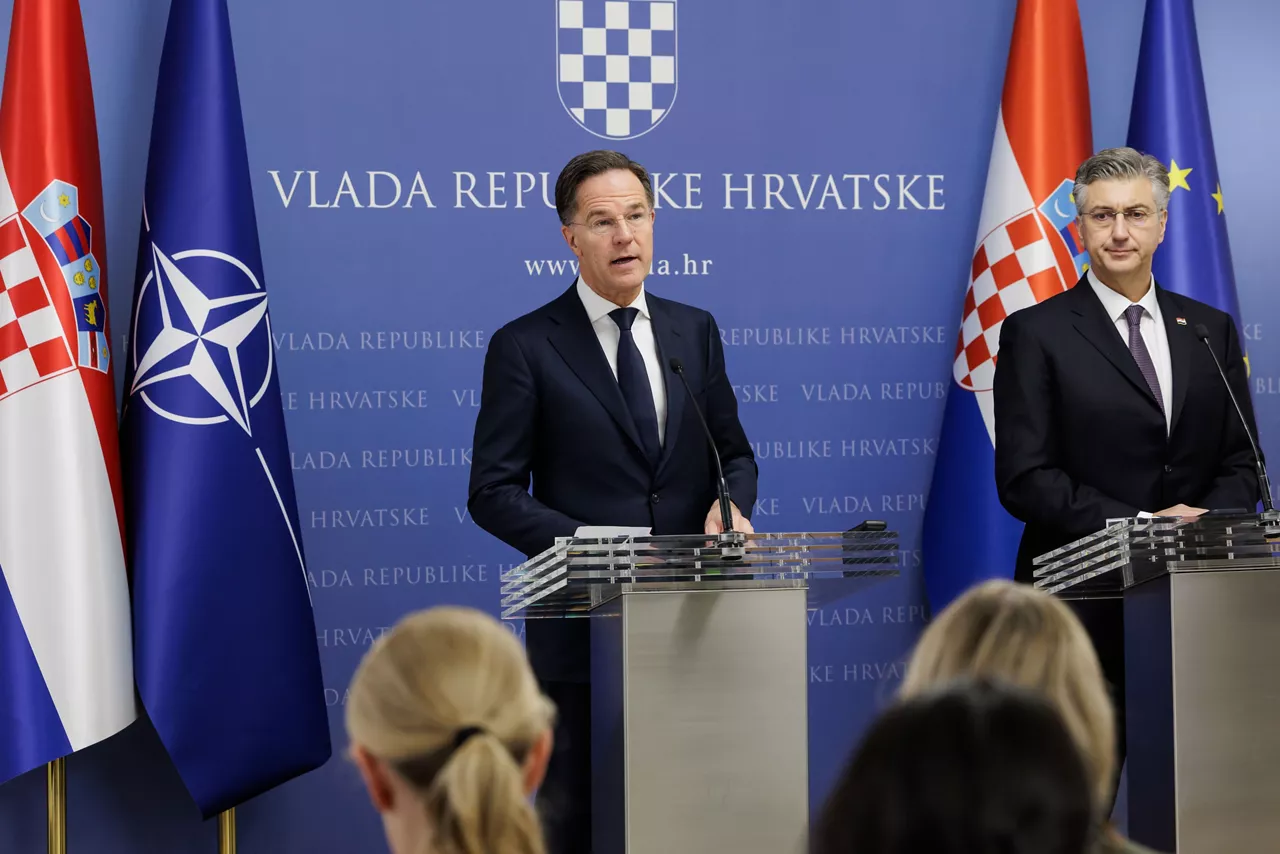 Joint press conference by the NATO Secretary General Mark Rutte and Andrej Plenković, Prime Minister of Croatia