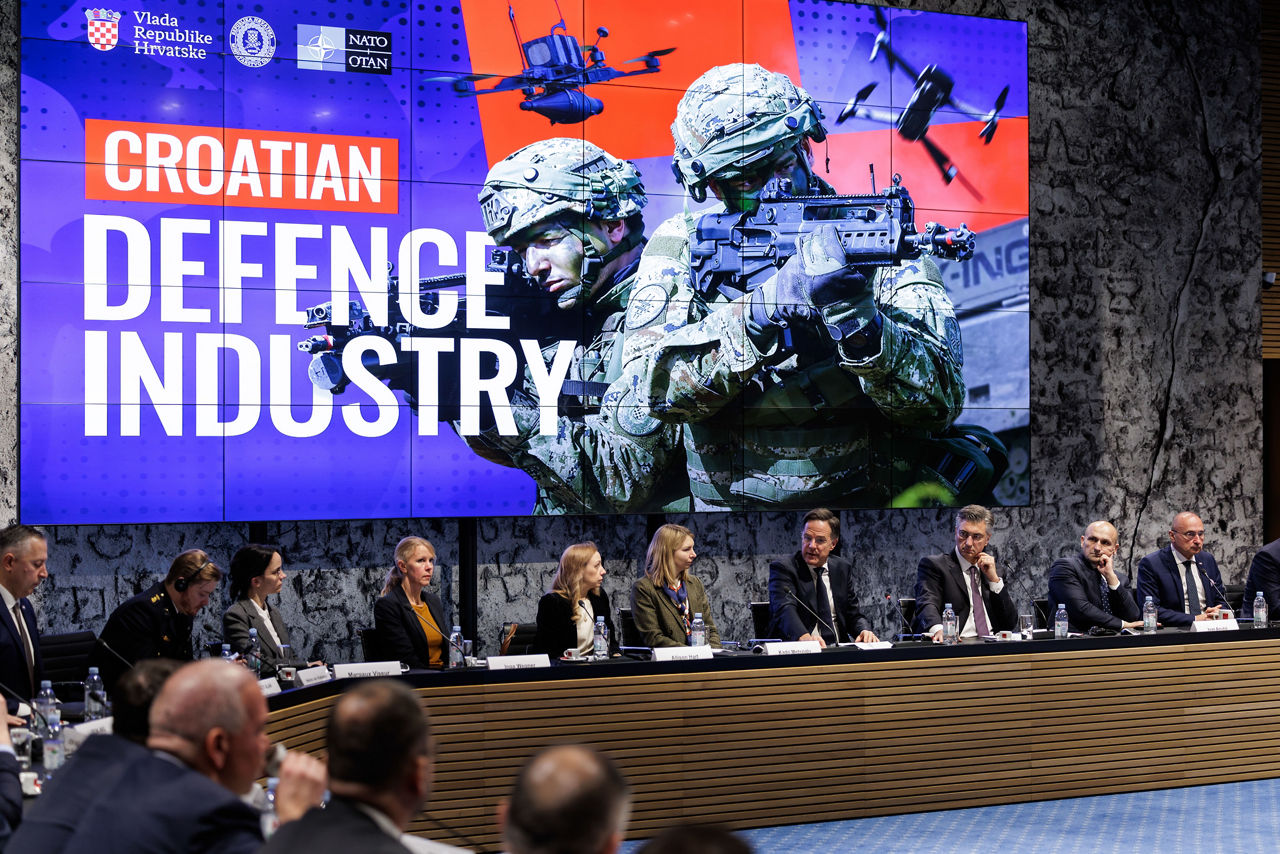 NATO Secretary General Mark Rutte at the presentation of the Croatian Defence Industry in the field of unmanned systems