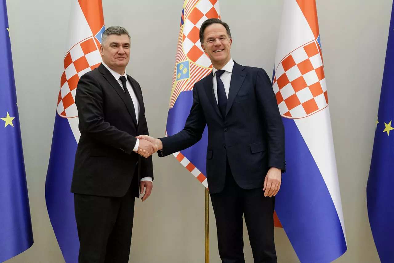NATO Secretary General Mark Rutte meets with Zoran Milanović, President of Croatia