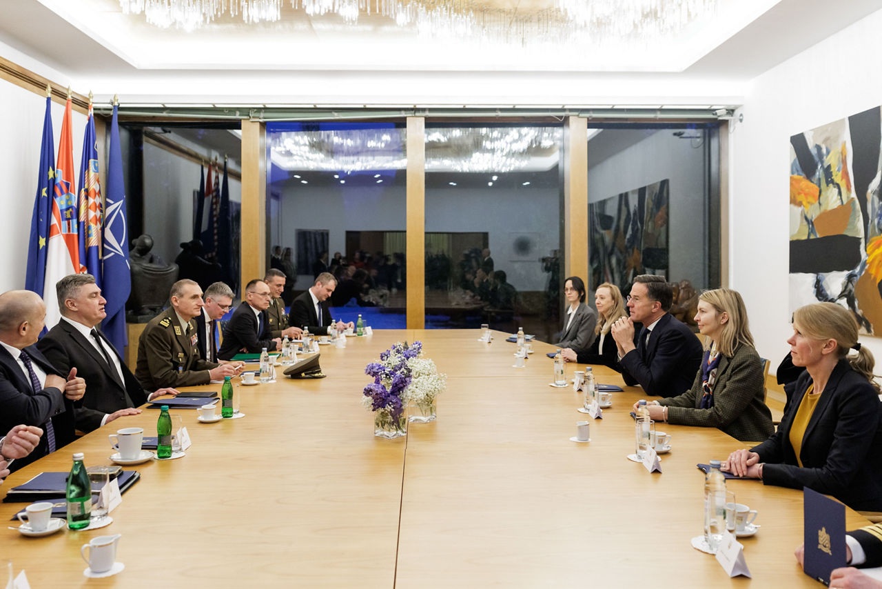 NATO Secretary General Mark Rutte meets with Zoran Milanović, President of Croatia