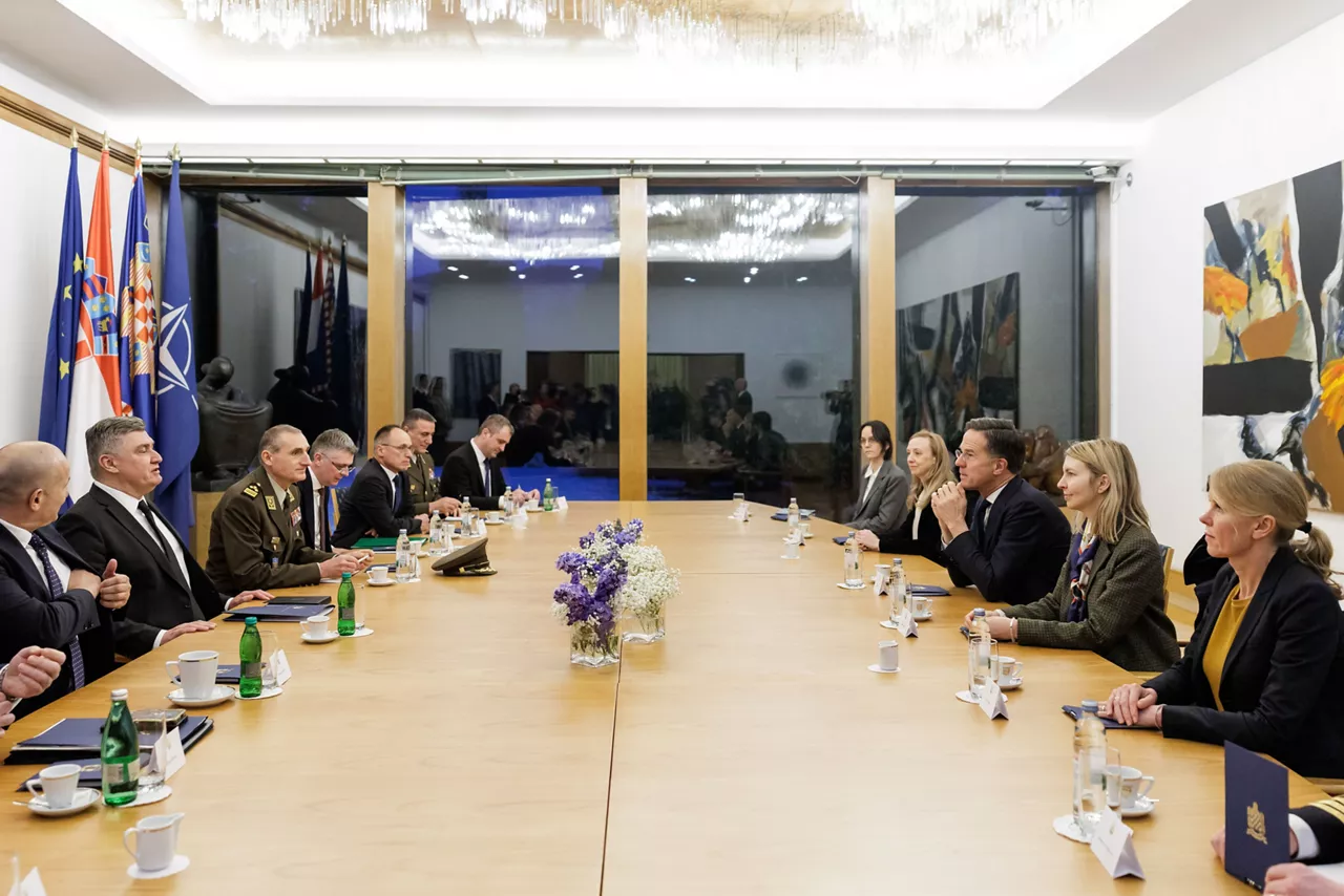 NATO Secretary General Mark Rutte meets with Zoran Milanović, President of Croatia