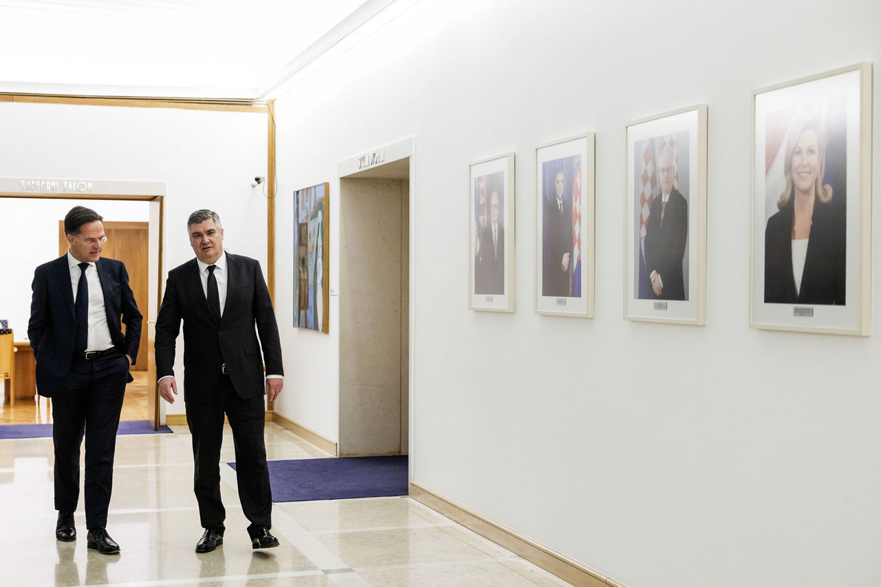 NATO Secretary General Mark Rutte meets with Zoran Milanović, President of Croatia
