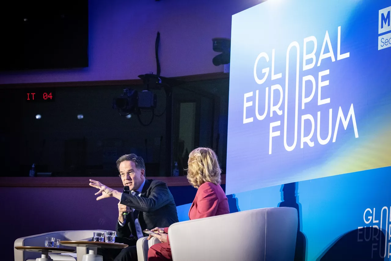NATO Secretary General Mark Rutte addresses the Renew Europe Global Europe Forum 2026 at the European Parliament