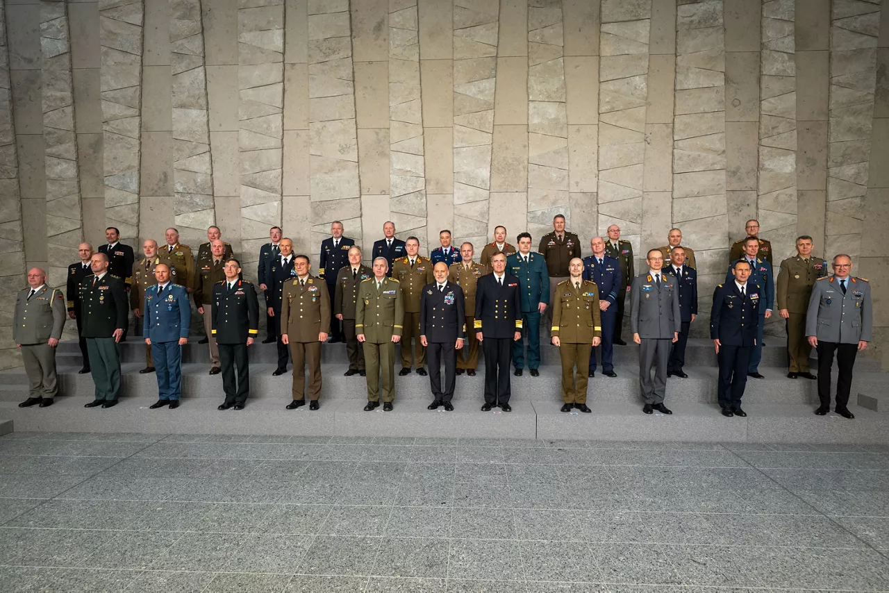 Family Photo of Allied Military Representatives
