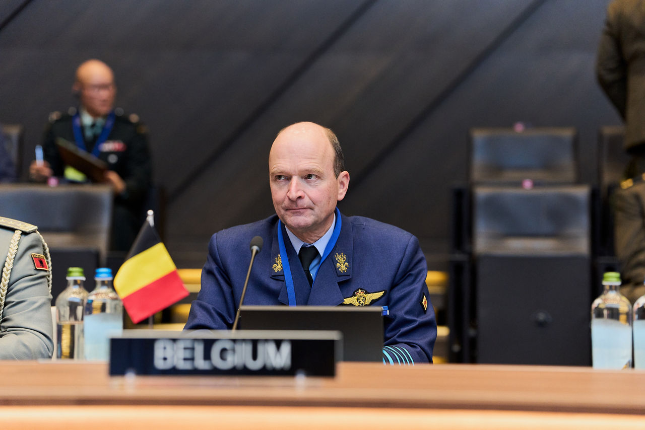 The Chief of Defence of Belgium, General Frederik Vansina