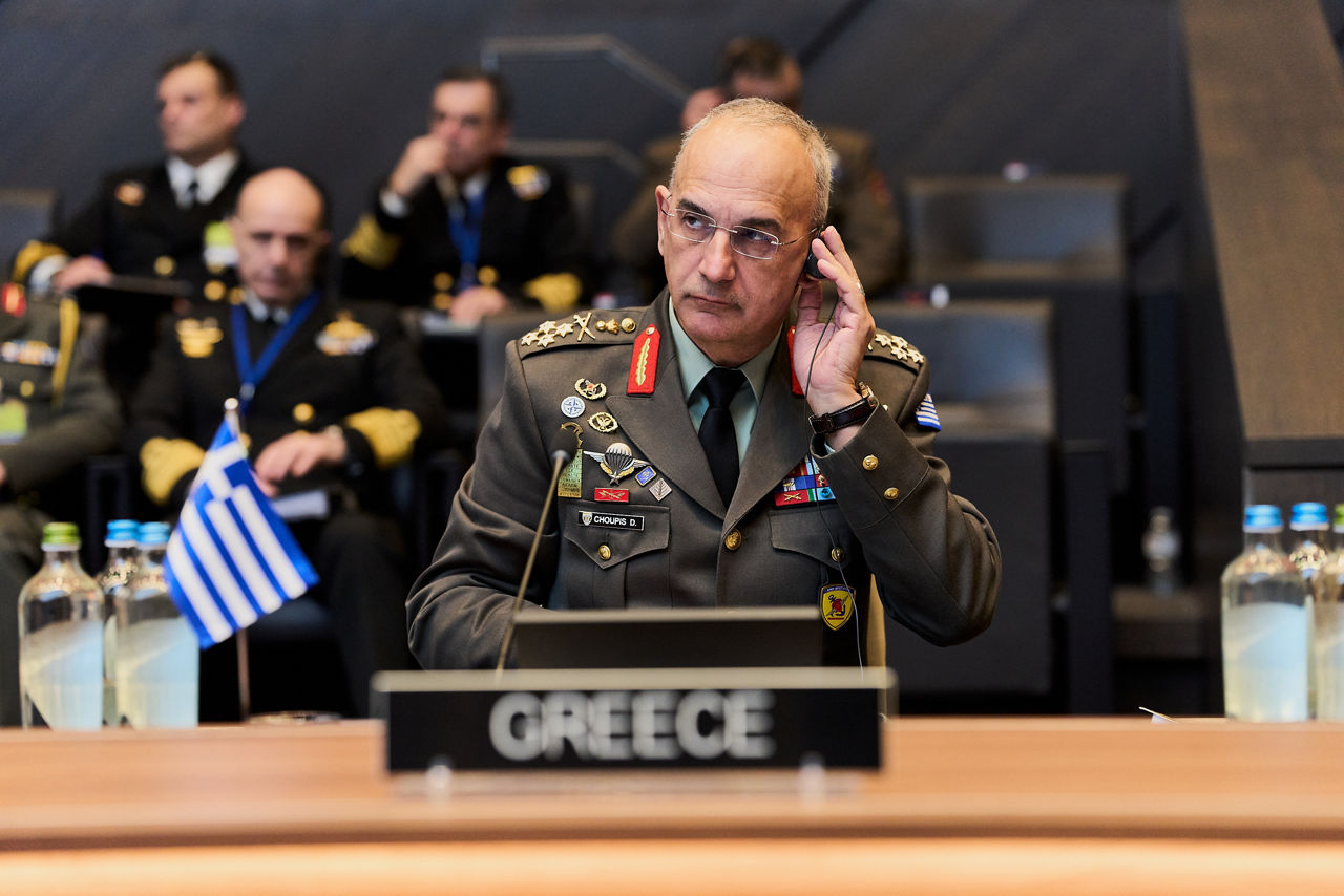 The Chief of Defence of Greece, General Dimitrios Choupis