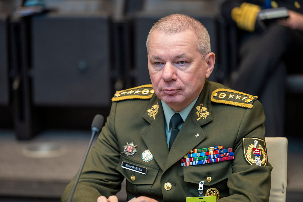 The Military Representative of Slovakia, Lieutenant General Peter Babiar