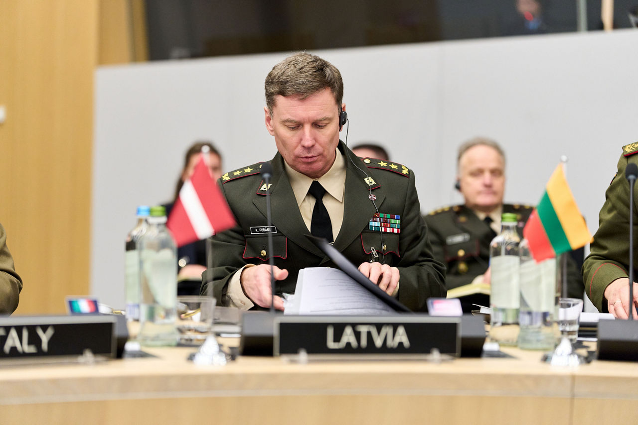 The Chief of Defence of Latvia, Major General Kaspars Pudāns