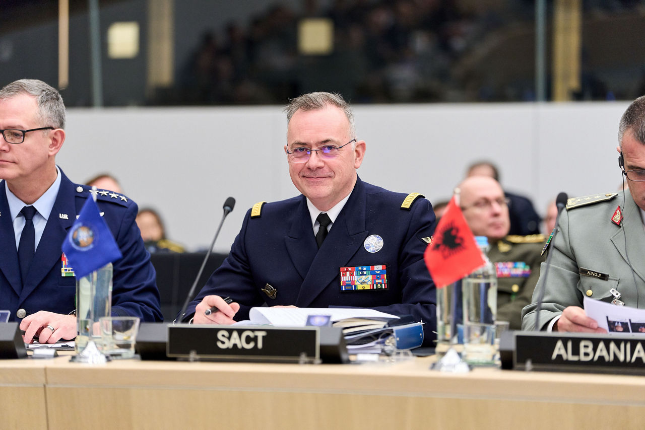 The Supreme Allied Commander Transformation (SACT), Admiral Pierre Vandier