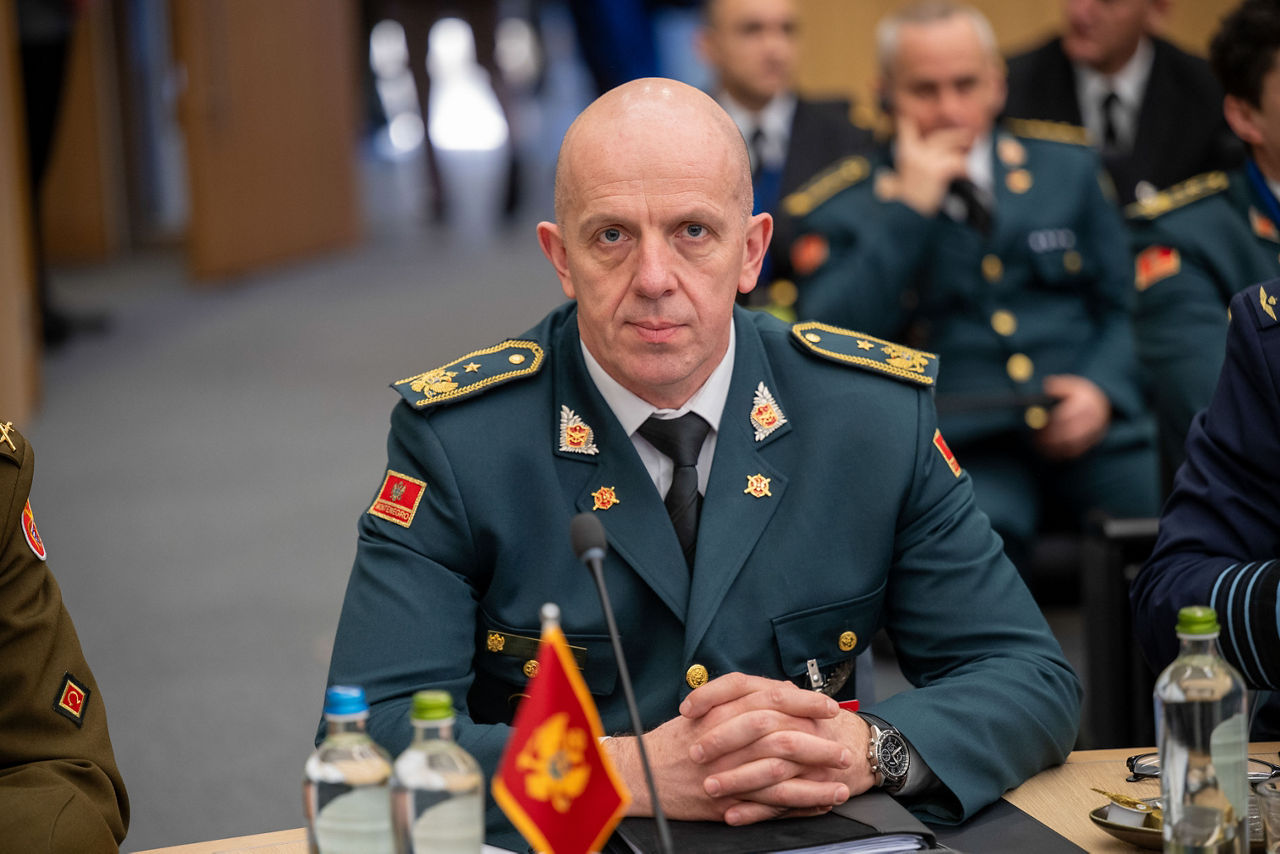 The Chief of Defence of Montenegro, Brigadier General Miodrag Vuksanović