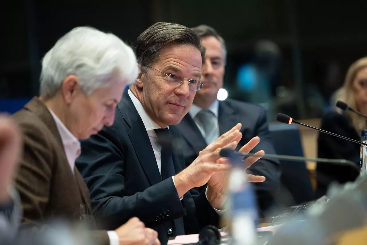 NATO Secretary General Mark Rutte addresses the European Parliament´s Committee on Foreign Affairs (AFET) and Committee on Security and Defence (SEDE) in Brussels