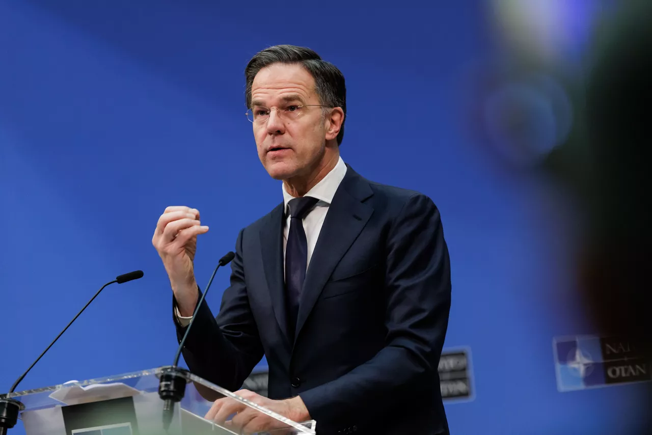 NATO Secretary General Mark Rutte addresses the C-UAS Industry Day