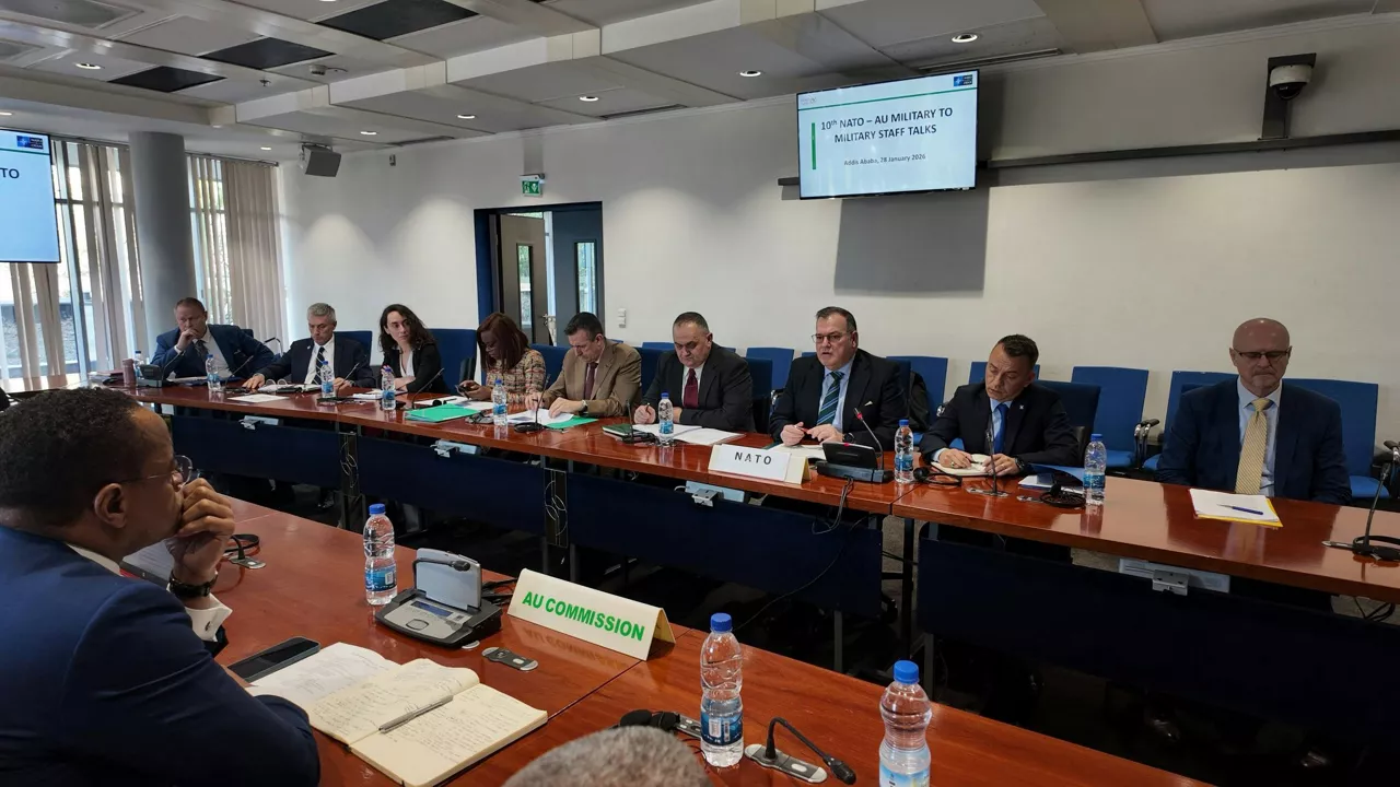 Discussions during NATO-AU Military-to-Military Staff Talks in Addis Ababa