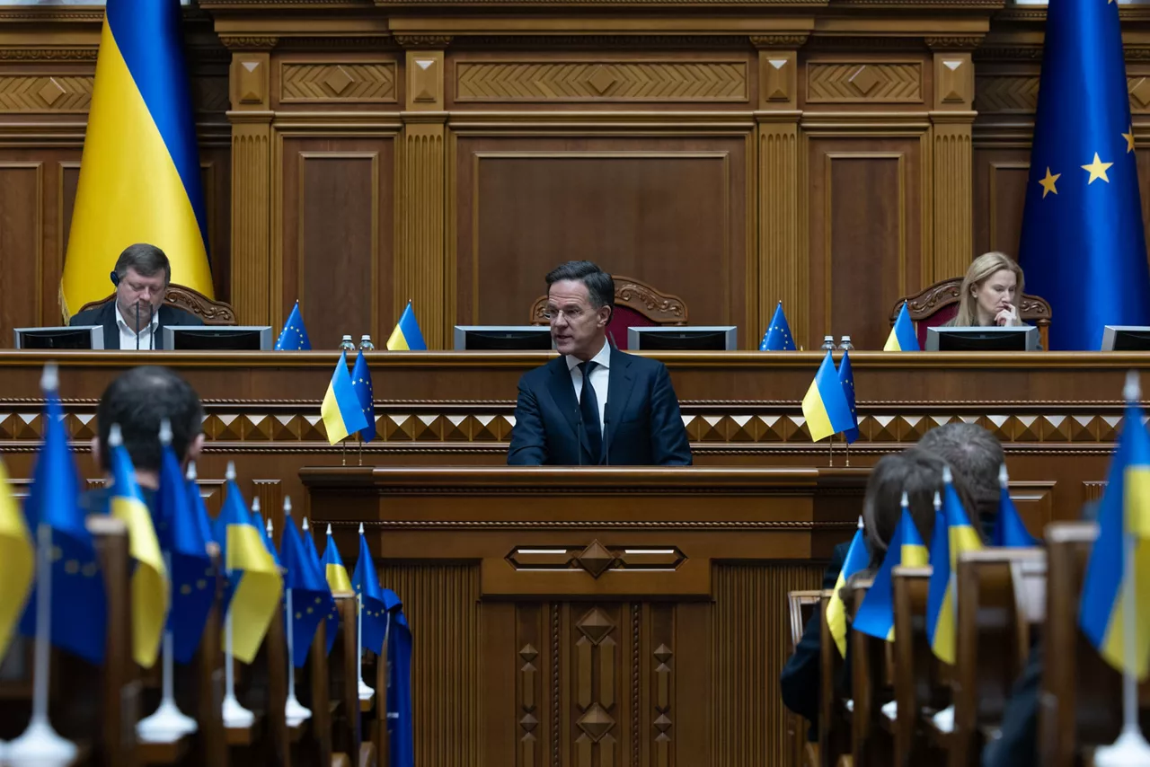 NATO Secretary General Mark Rutte addressing the Ukrainian parliament, Verkhovna Rada