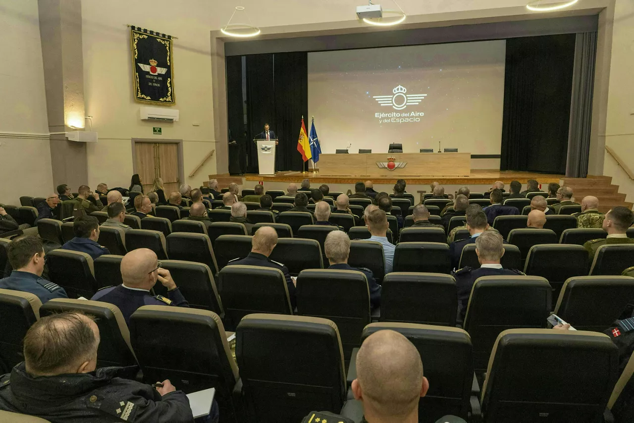 The NATO Military Committee during briefings at the Spanish Space Command (MESPA)