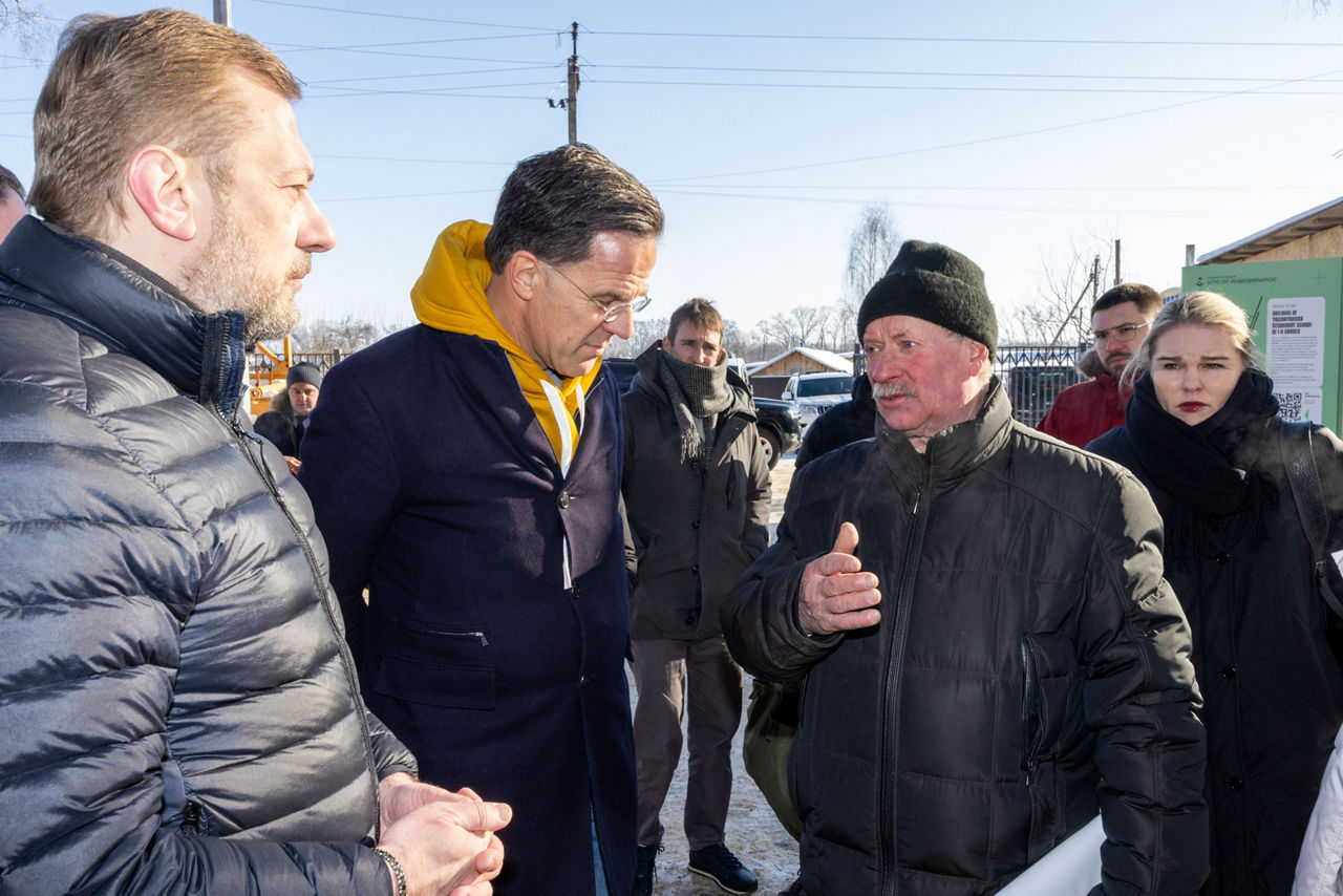 NATO Secretary General Mark Rutte visits Yahidne, a village in Ukraine that was occupied for 28 days (from 3 March to 31 March 2022) by Russian soldiers