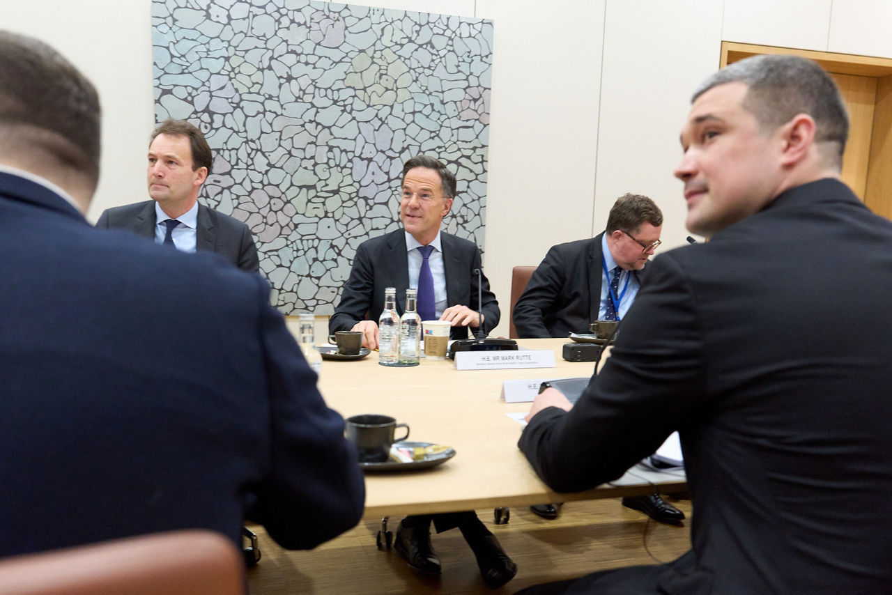 Bilateral meeting between NATO Secretary General Mark Rutte and the Minister of Defence of Ukraine, Mykhailo Fedorov