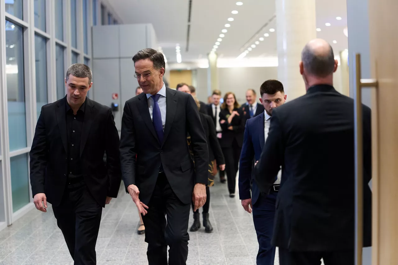 Bilateral meeting between NATO Secretary General Mark Rutte and the Minister of Defence of Ukraine, Mykhailo Fedorov