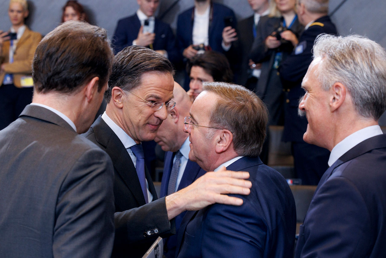 NATO Secretary General Mark Rutte and Boris Pistorius, Minister of Defence of Germany