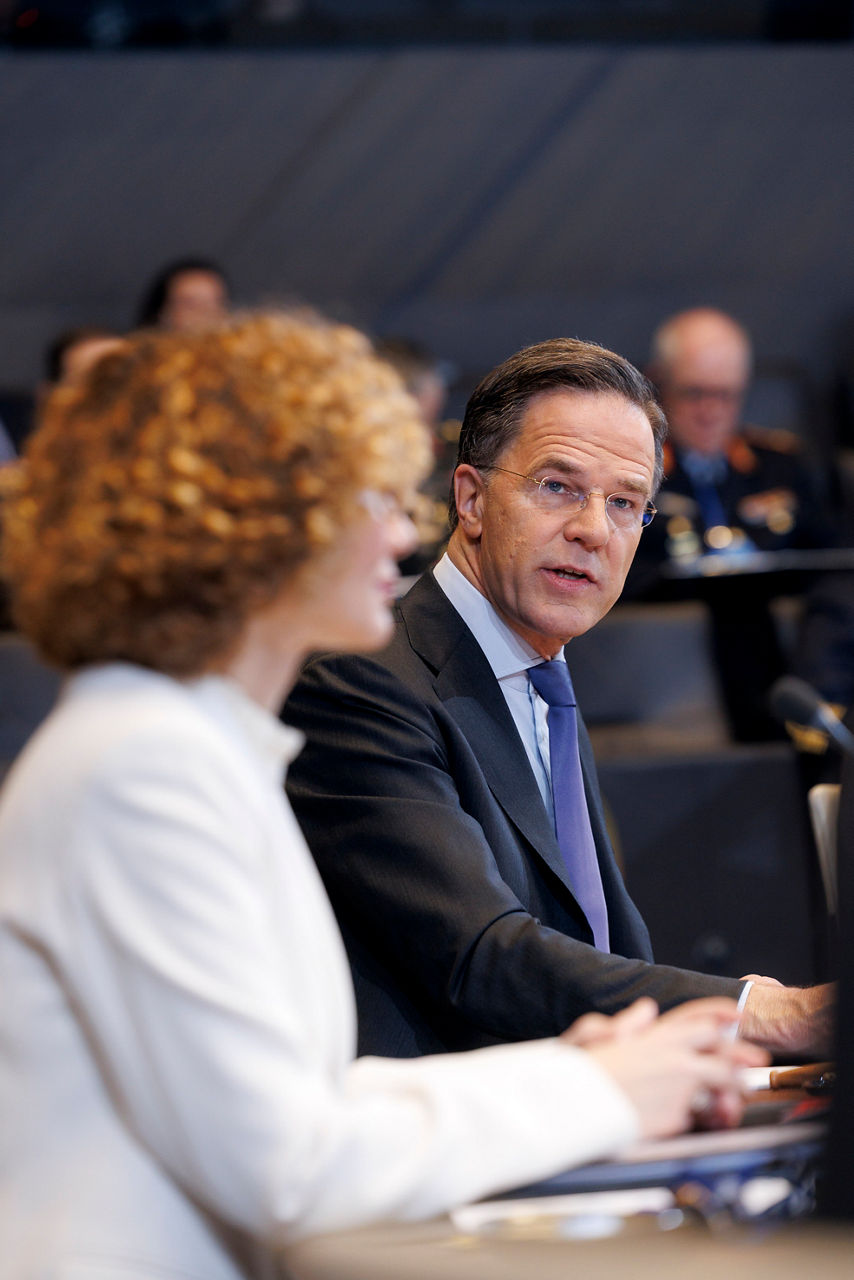 NATO Secretary General Mark Rutte and NATO Deputy Secretary General Radmila Shekerinska