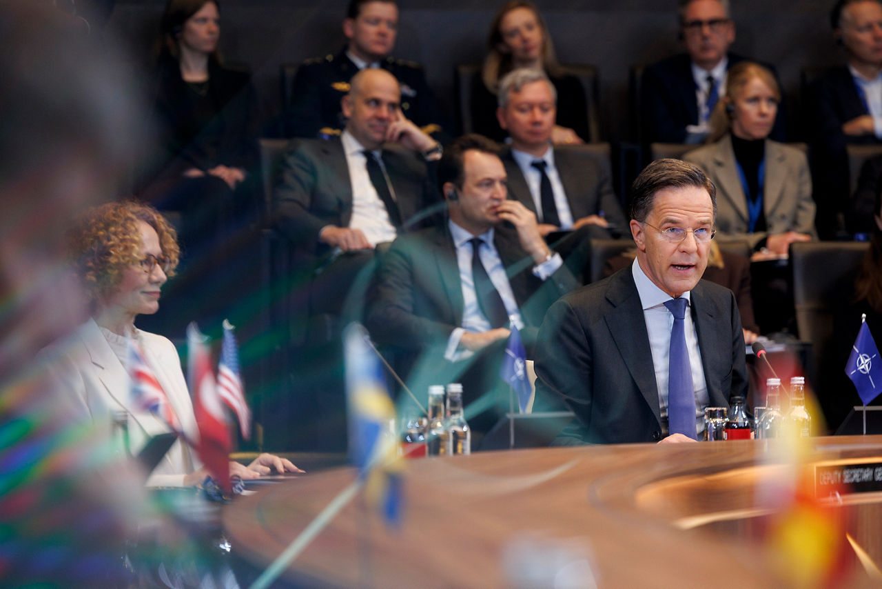 NATO Secretary General Mark Rutte and NATO Deputy Secretary General Radmila Shekerinska