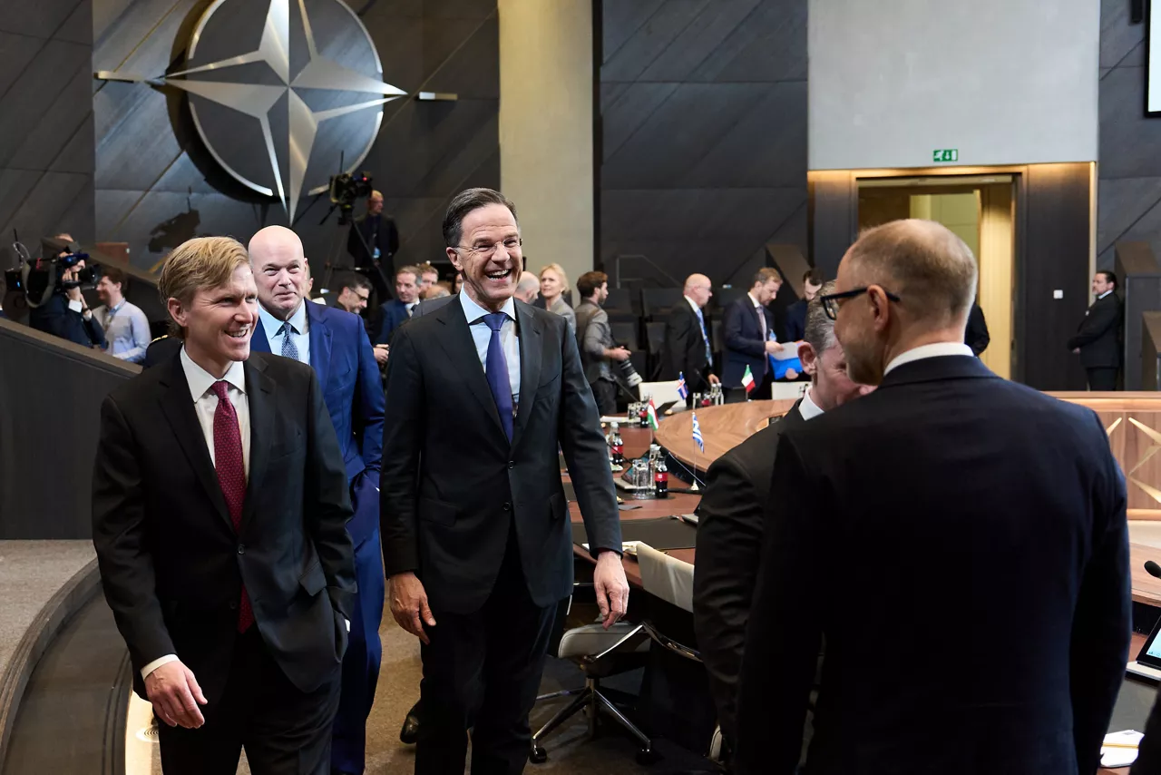 NATO Secretary General Mark Rutte and Elbridge Colby, US Under Secretary of War for Policy