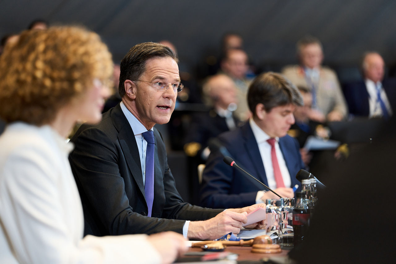 NATO Secretary General Mark Rutte and NATO Deputy Secretary General Radmila Shekerinska