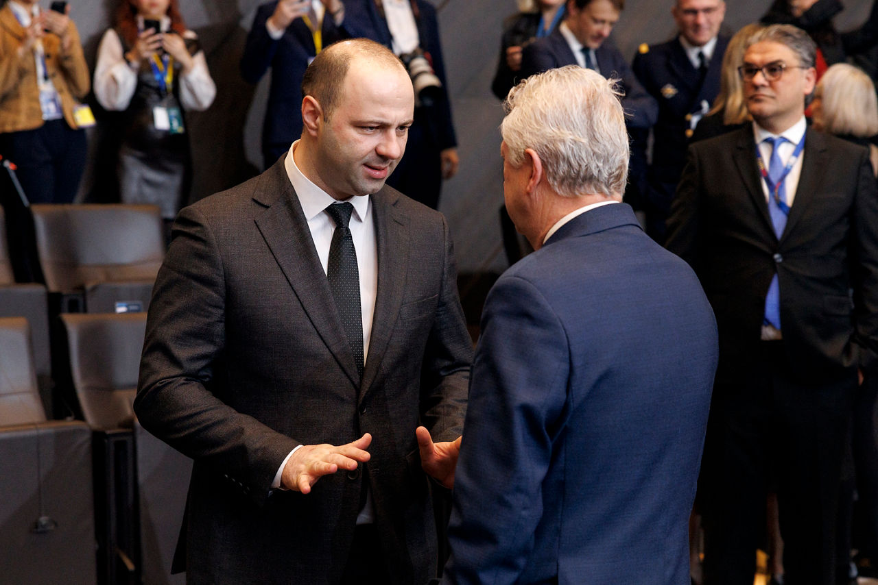 Left: Vlado Misajlovski (Minister of Defence, North Macedonia)