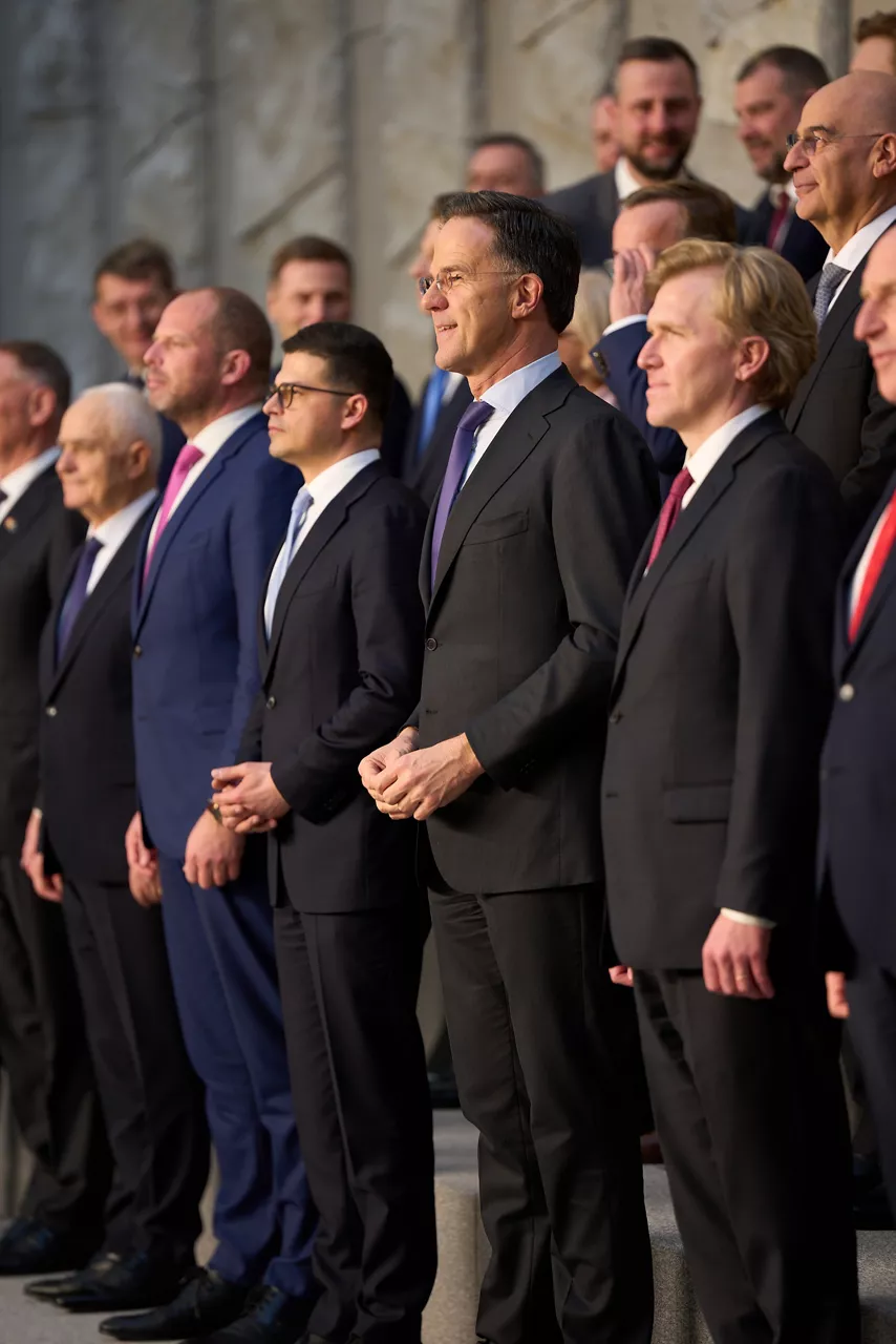 NATO Secretary General Mark Rutte and the NATO Defence Ministers at NATO Headquarters in Brussels on 12 February 2026