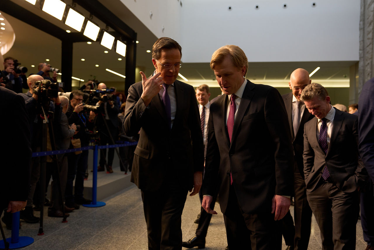 NATO Secretary General Mark Rutte, and Elbridge Colby, US Under Secretary of War for Policy