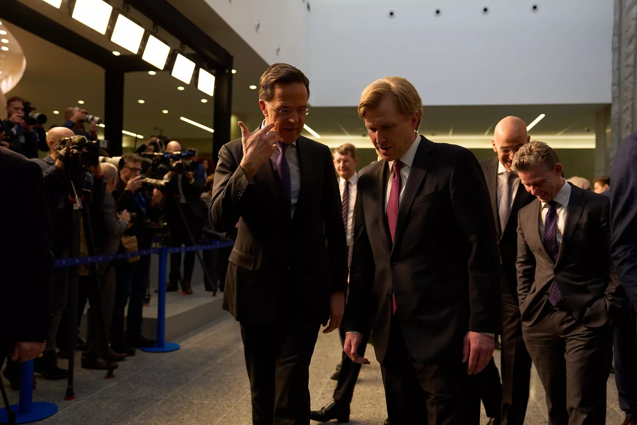 NATO Secretary General Mark Rutte, and Elbridge Colby, US Under Secretary of War for Policy