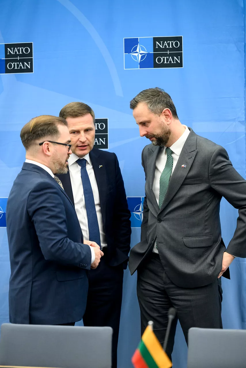Robertas Kaunas (Minister of Defence, Lithuania), Hanno Pevkur (Minister of Defence, Estonia) and Władysław Kosiniak-Kamysz (Minister of Defence, Poland)