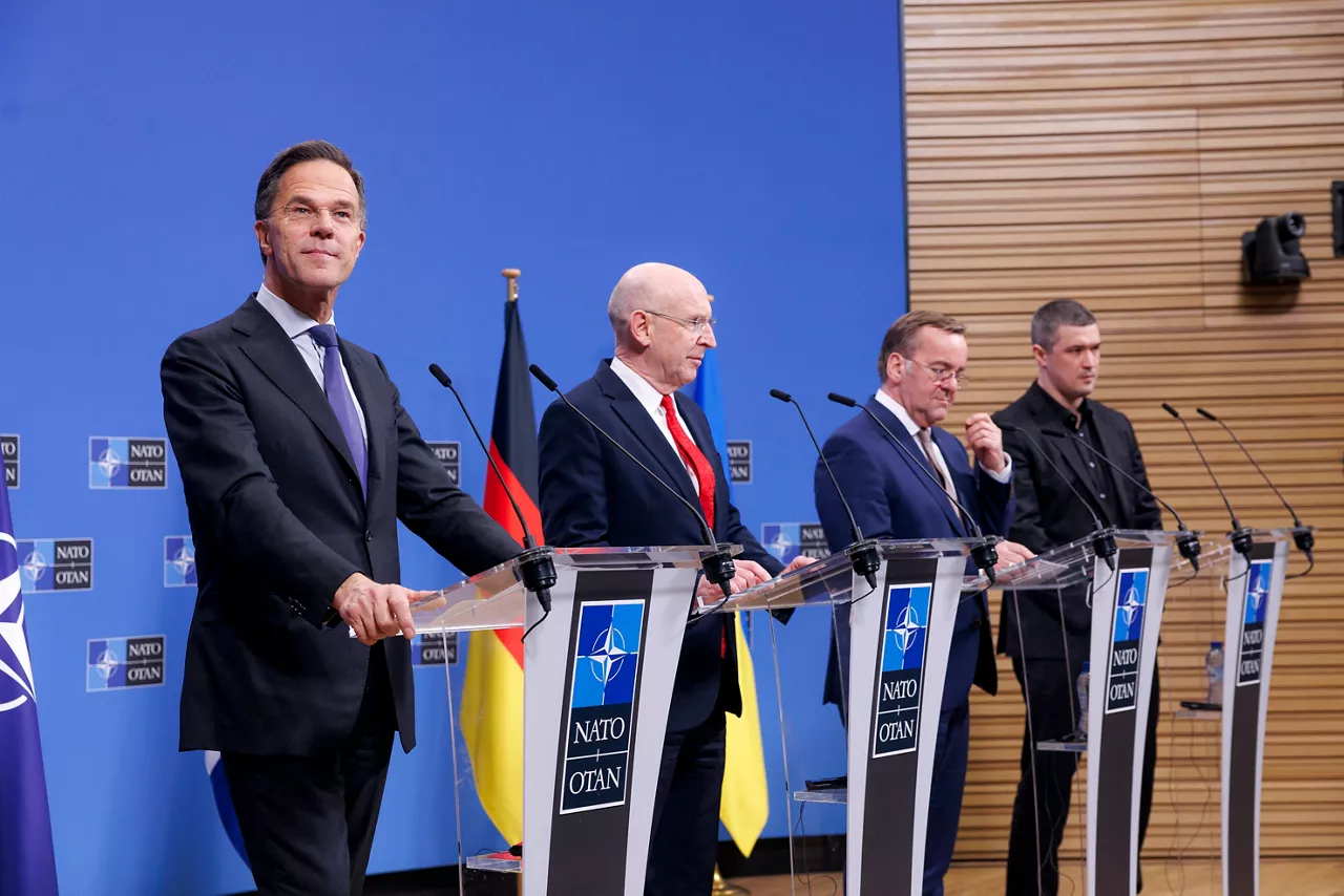 Press conference by the NATO Secretary General Mark Rutte, Secretary of Defence of the United Kingdom John Healey, Minister of Defence of Germany Boris Pistorius and the Minister of Defence of Ukraine Mykhailo Fedorov 