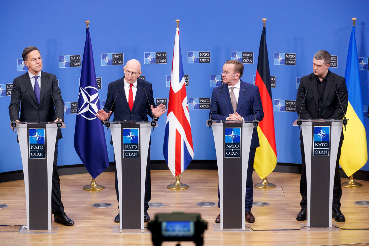 Press conference by the NATO Secretary General Mark Rutte, Secretary of Defence of the United Kingdom John Healey, Minister of Defence of Germany Boris Pistorius and the Minister of Defence of Ukraine Mykhailo Fedorov 