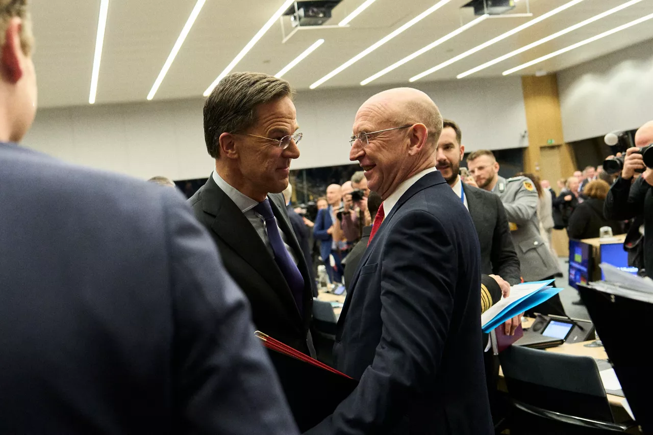NATO Secretary General Mark Rutte and John Healey (Minister of Defence, United Kingdom) 