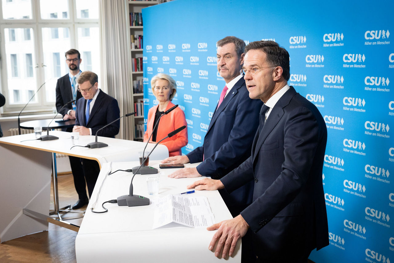 Joint press statements by NATO Secretary General Mark Rutte, Ursula von der Leyen, President of the European Commission, Johann Wadephul, Minister for Foreign Affairs of Germany and Markus Söder, Minister-President of Bavaria
