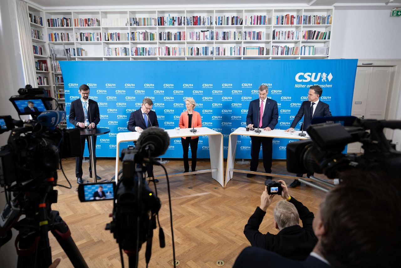 Joint press statements by NATO Secretary General Mark Rutte, Ursula von der Leyen, President of the European Commission, Johann Wadephul, Minister for Foreign Affairs of Germany and Markus Söder, Minister-President of Bavaria