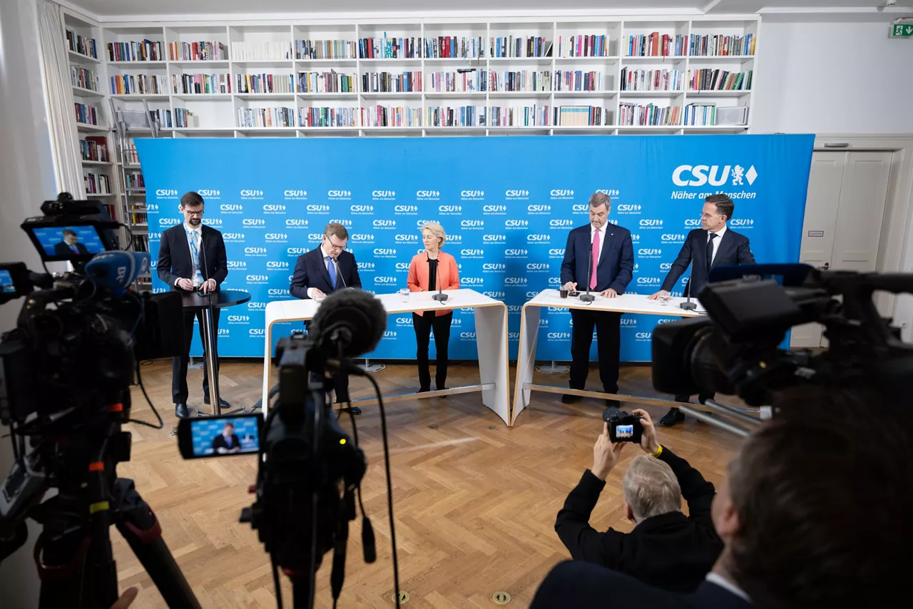 Joint press statements by NATO Secretary General Mark Rutte, Ursula von der Leyen, President of the European Commission, Johann Wadephul, Minister for Foreign Affairs of Germany and Markus Söder, Minister-President of Bavaria
