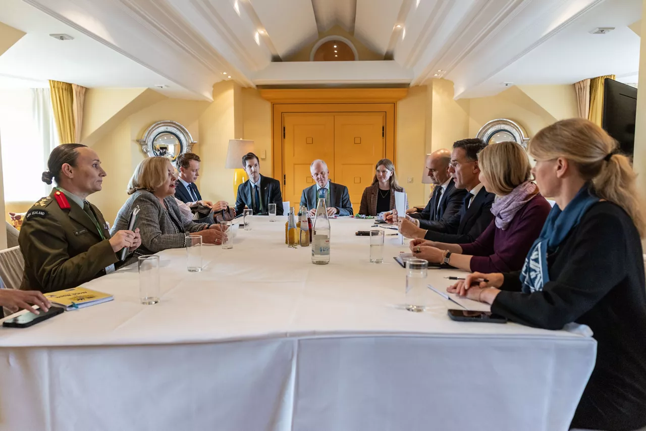 NATO Secretary General Mark Rutte meets with Judith Collins, Minister of Defence of New Zealand
