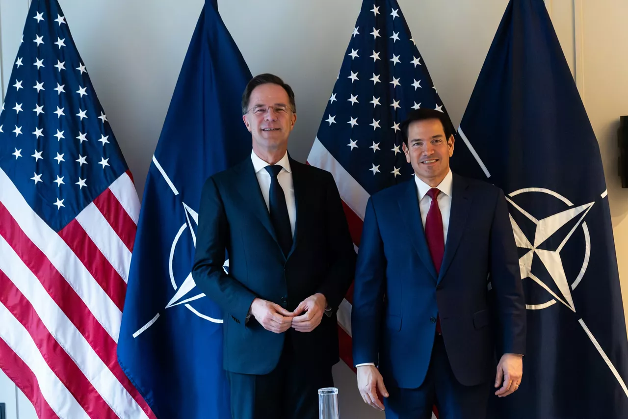 NATO Secretary General Mark Rutte and US Secretary of State Marco Rubio