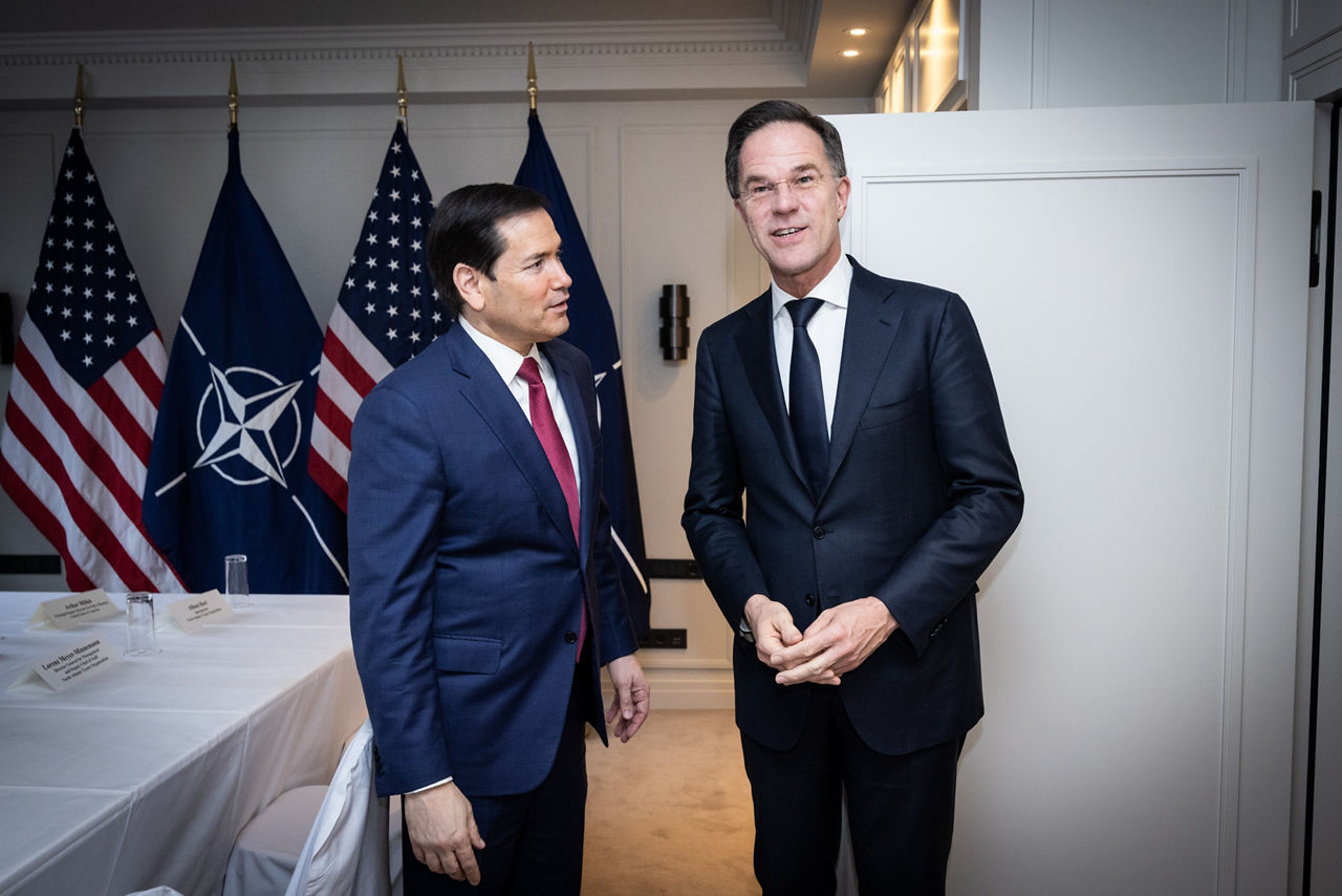 NATO Secretary General Mark Rutte and US Secretary of State Marco Rubio