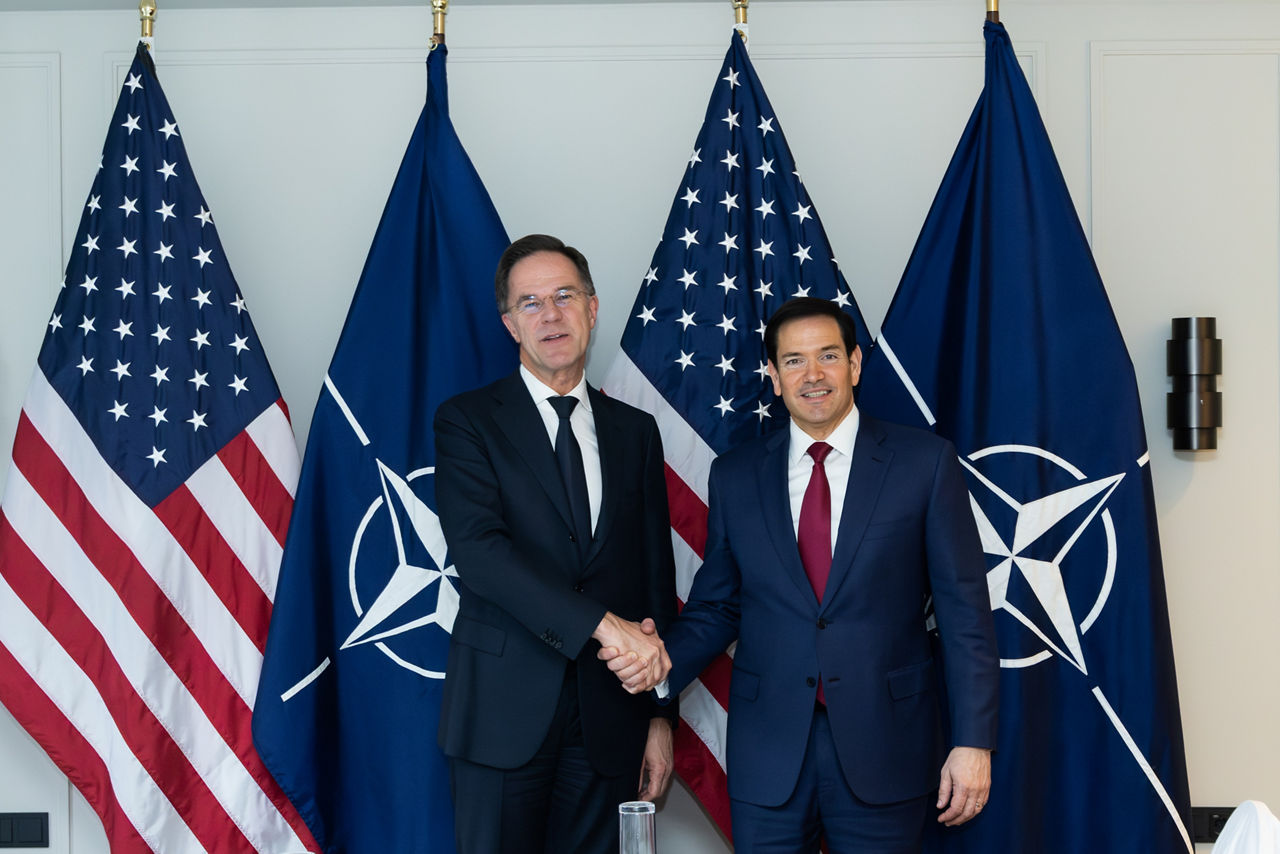 NATO Secretary General Mark Rutte and US Secretary of State Marco Rubio